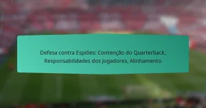 Defesa contra Espiões: Contenção do Quarterback, Responsabilidades dos Jogadores, Alinhamento